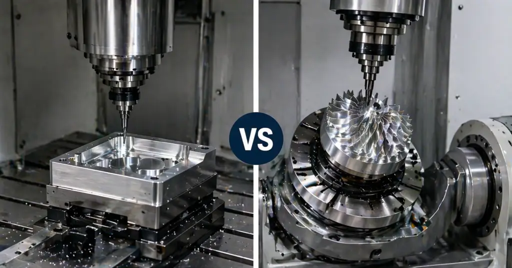 3-Axis vs 5-Axis CNC Machining