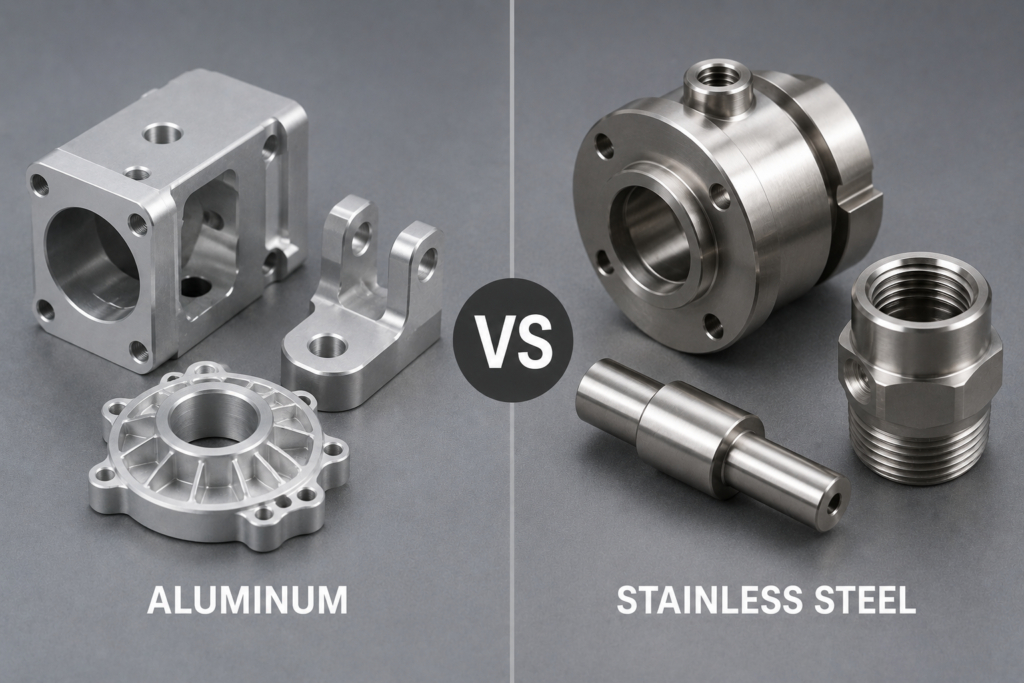 Aluminum vs Stainless Steel for Custom Parts